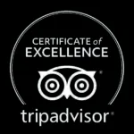 Certificate of Excellence from Trip Advisor for Four Hands Restaurant Terrigal